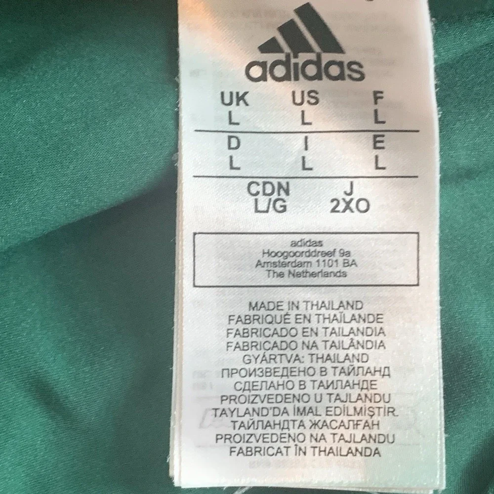 Adidas Miami Windbreaker Jacket Mens‎ L Green  1/4 Zip Pullover Aeroready Nice